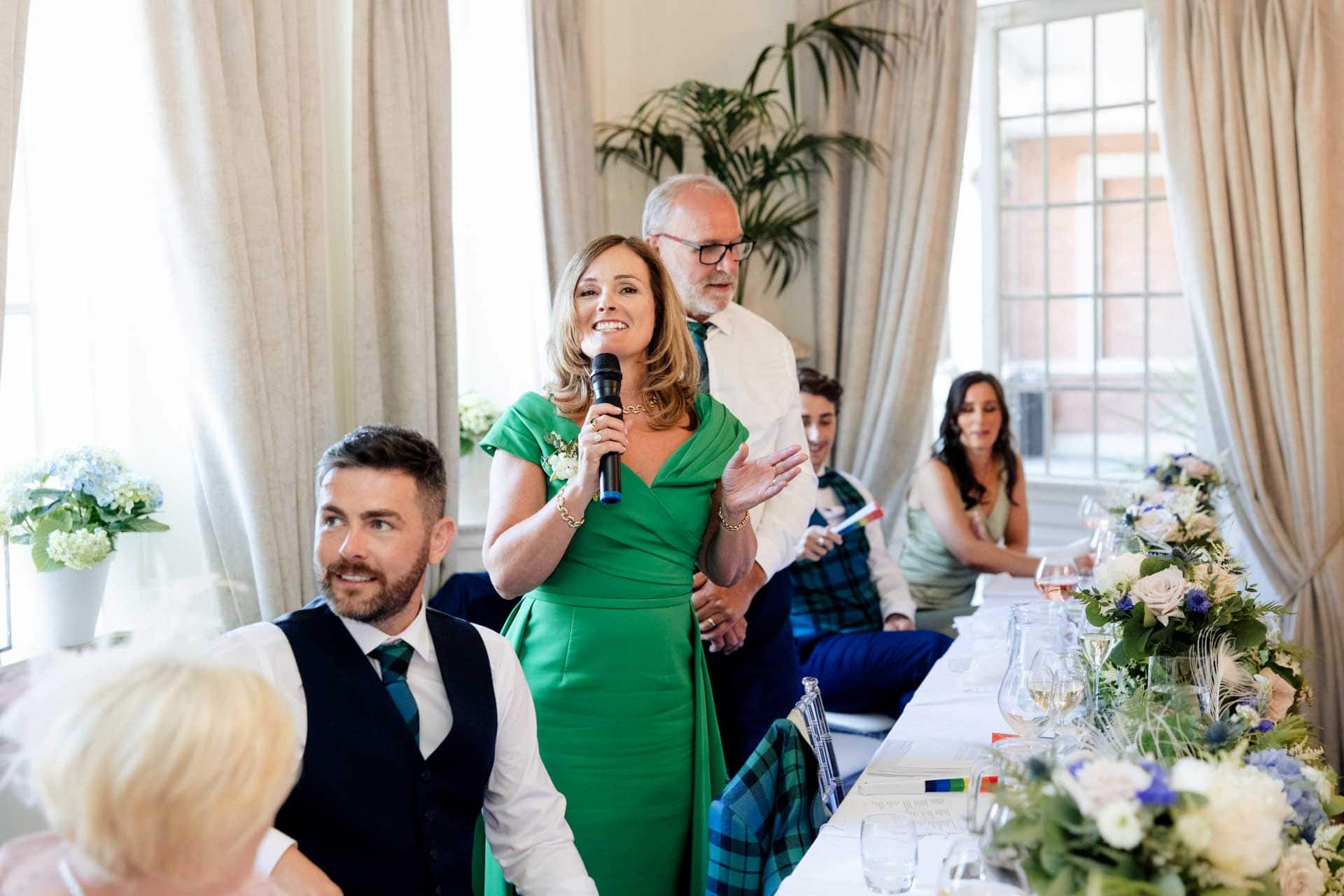 wedding breakfast room at eaves hall