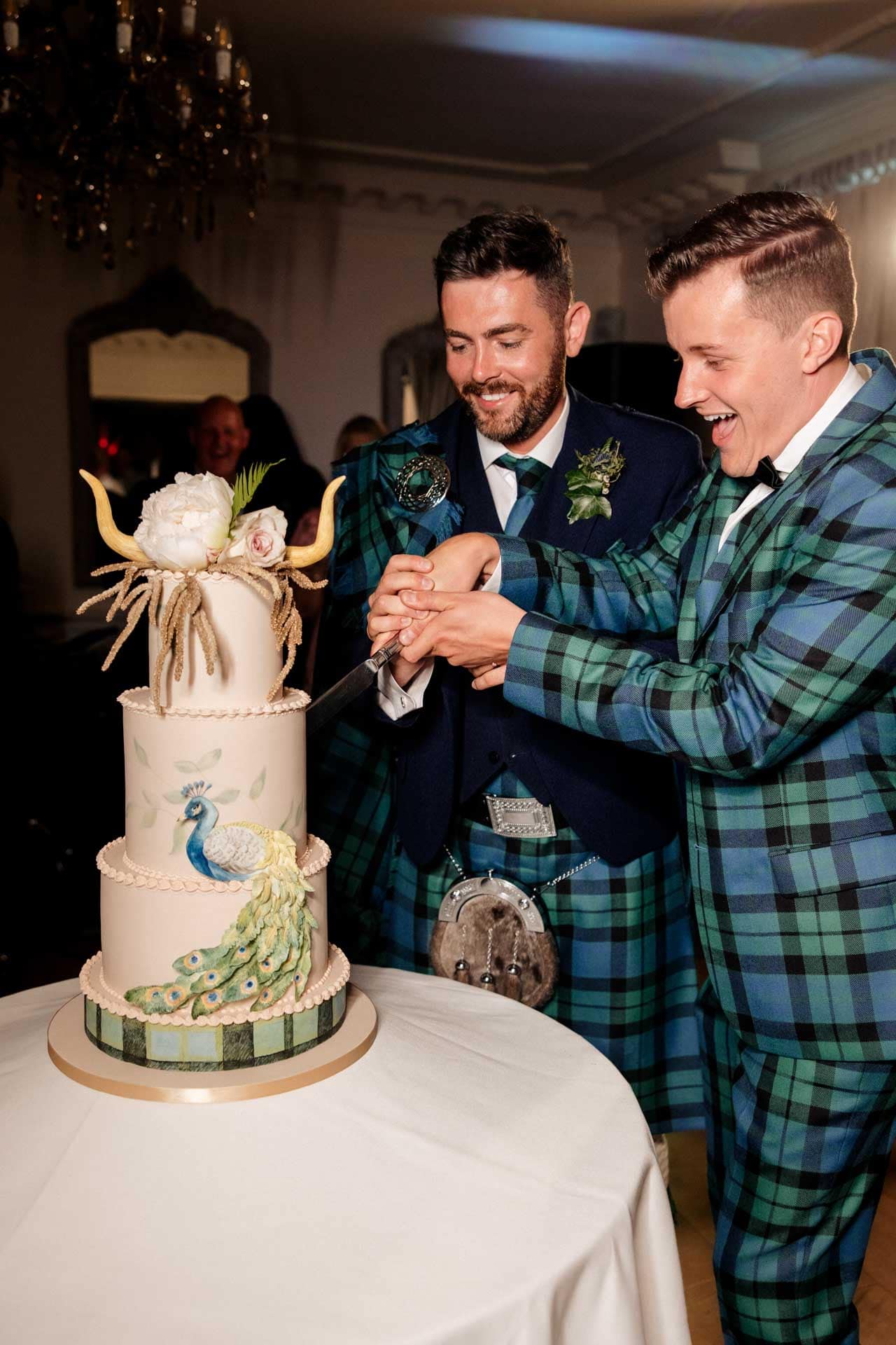 evening wedding reception photography at eaves hall
