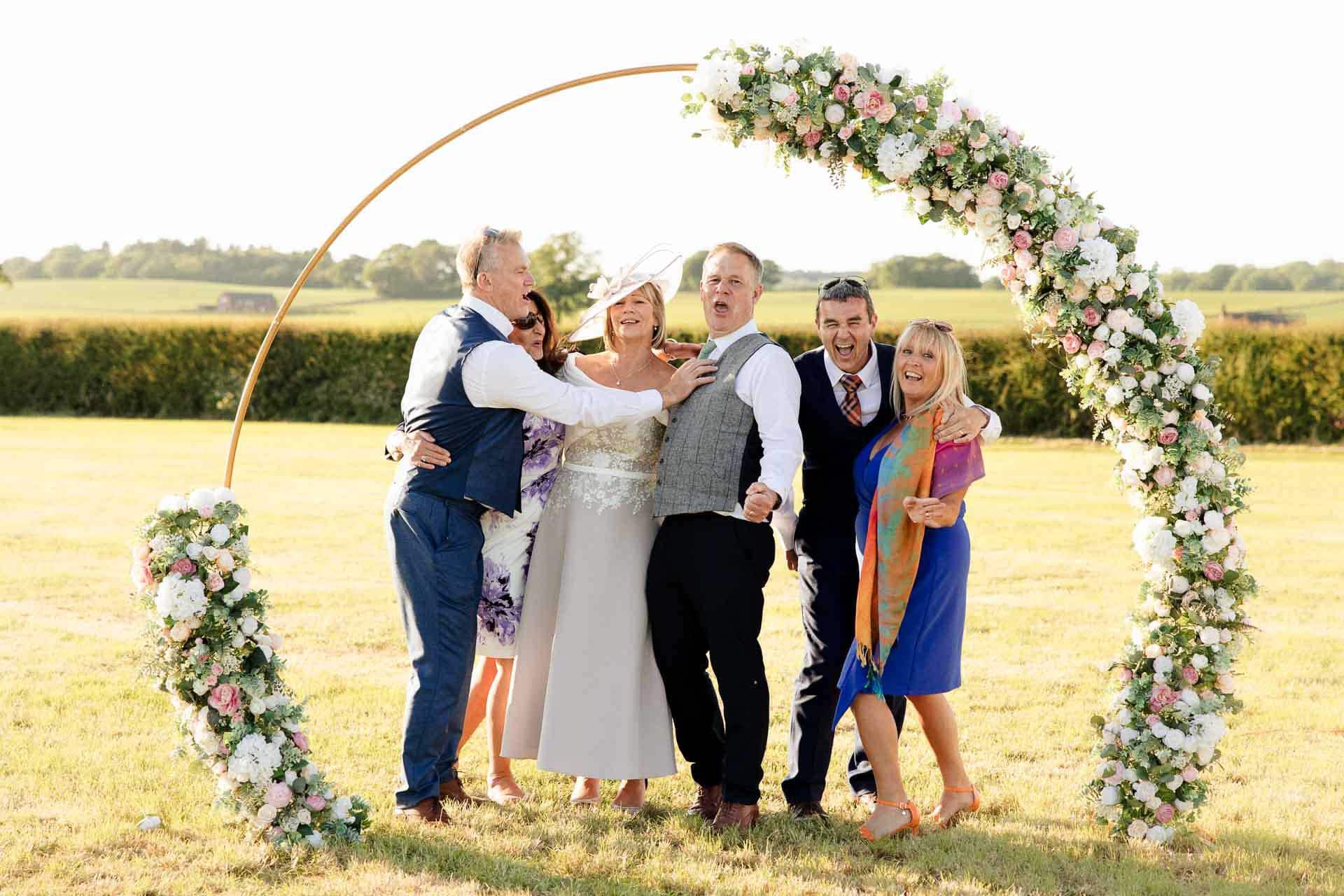 Farm wedding photography for megan and philip on their family farm in August.