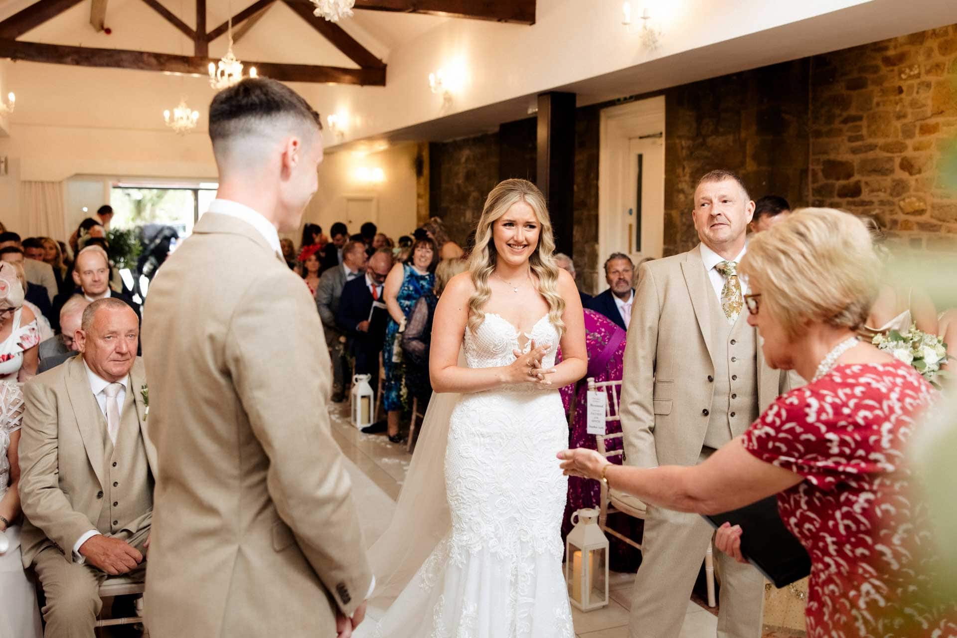 the ceremony room at stirk house in lancashire