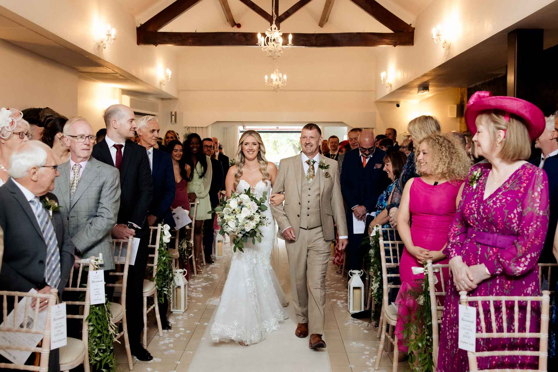 the ceremony room at stirk house in lancashire
