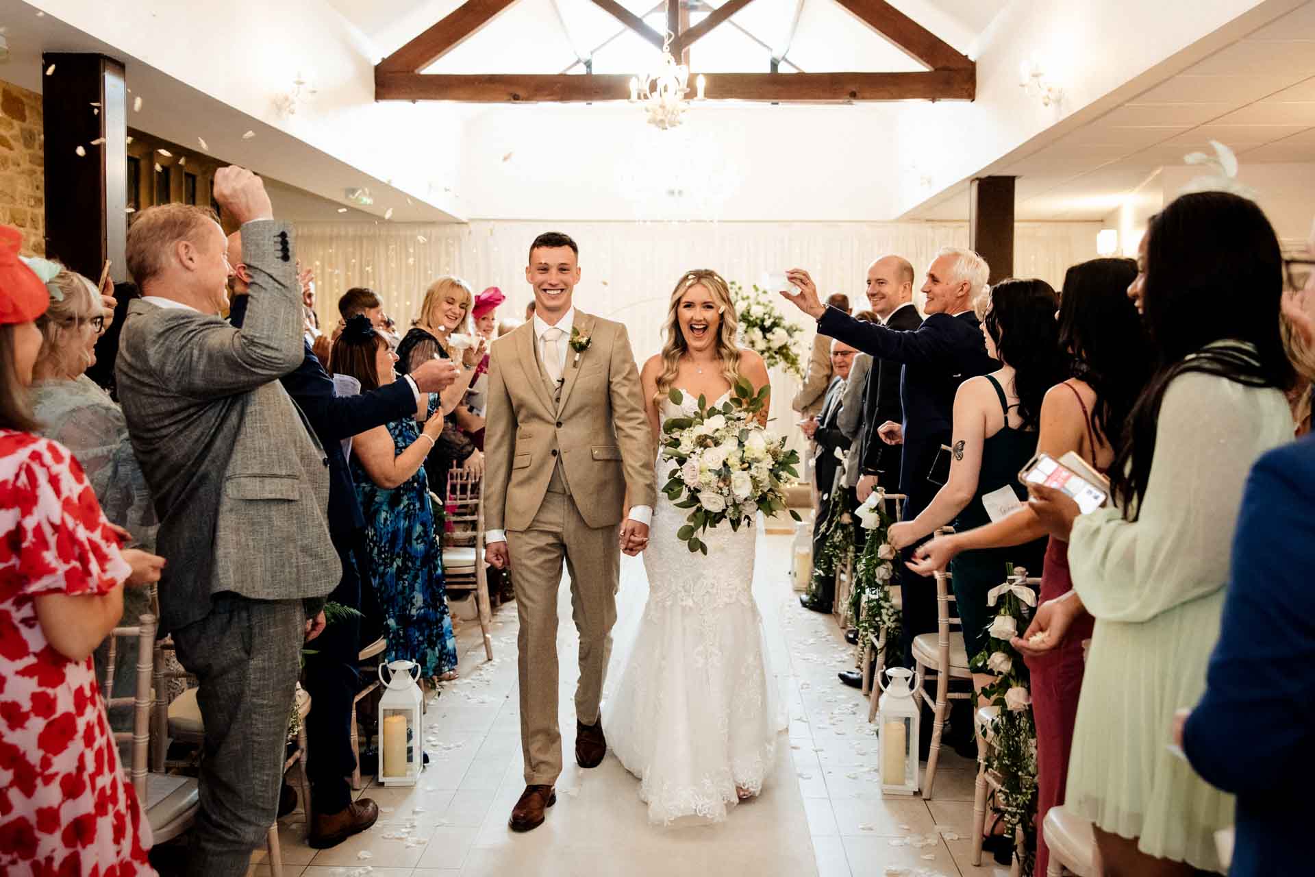 the ceremony room at stirk house in lancashire