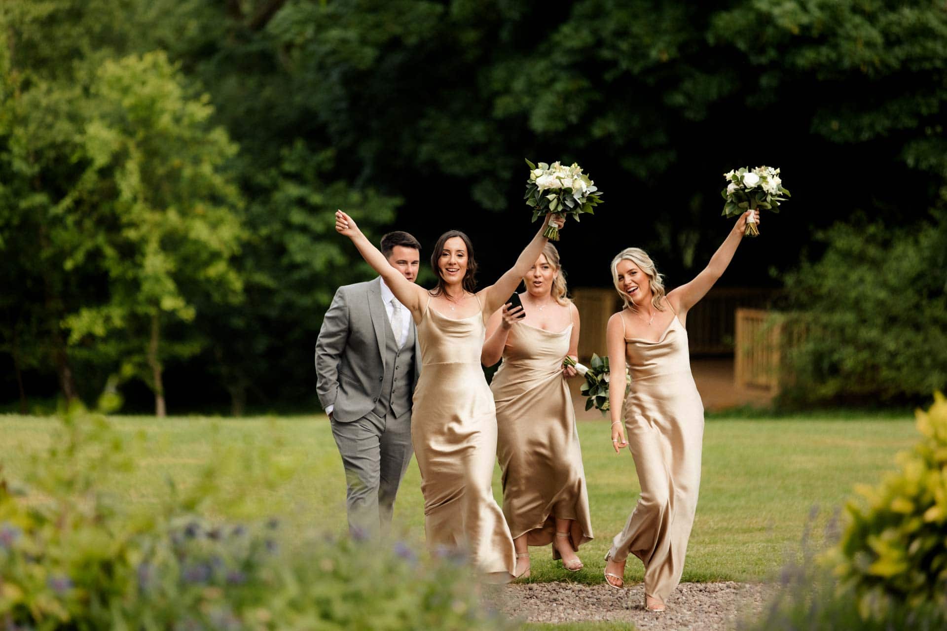 the grounds and gardens at stirk house wedding venue in lancashire