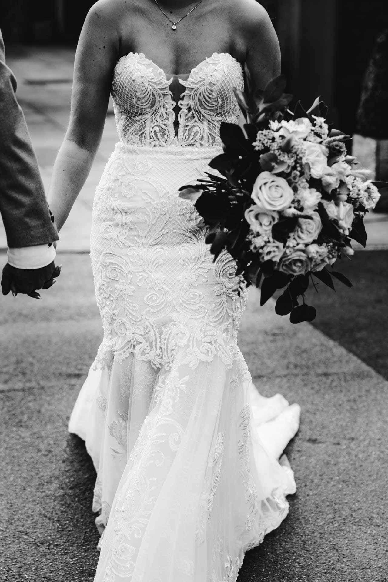 the grounds and gardens at stirk house wedding venue in lancashire