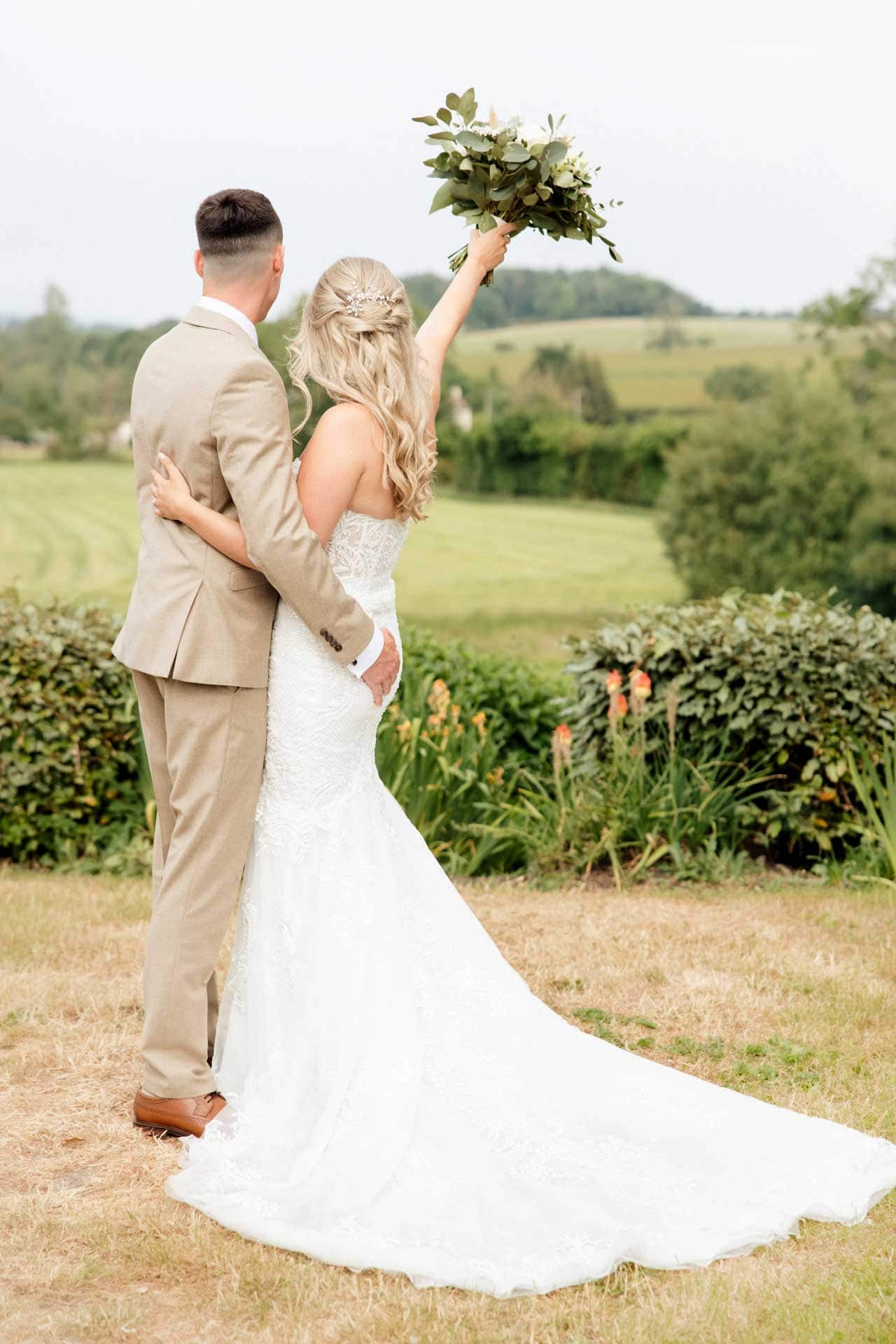 the grounds and gardens at stirk house wedding venue in lancashire
