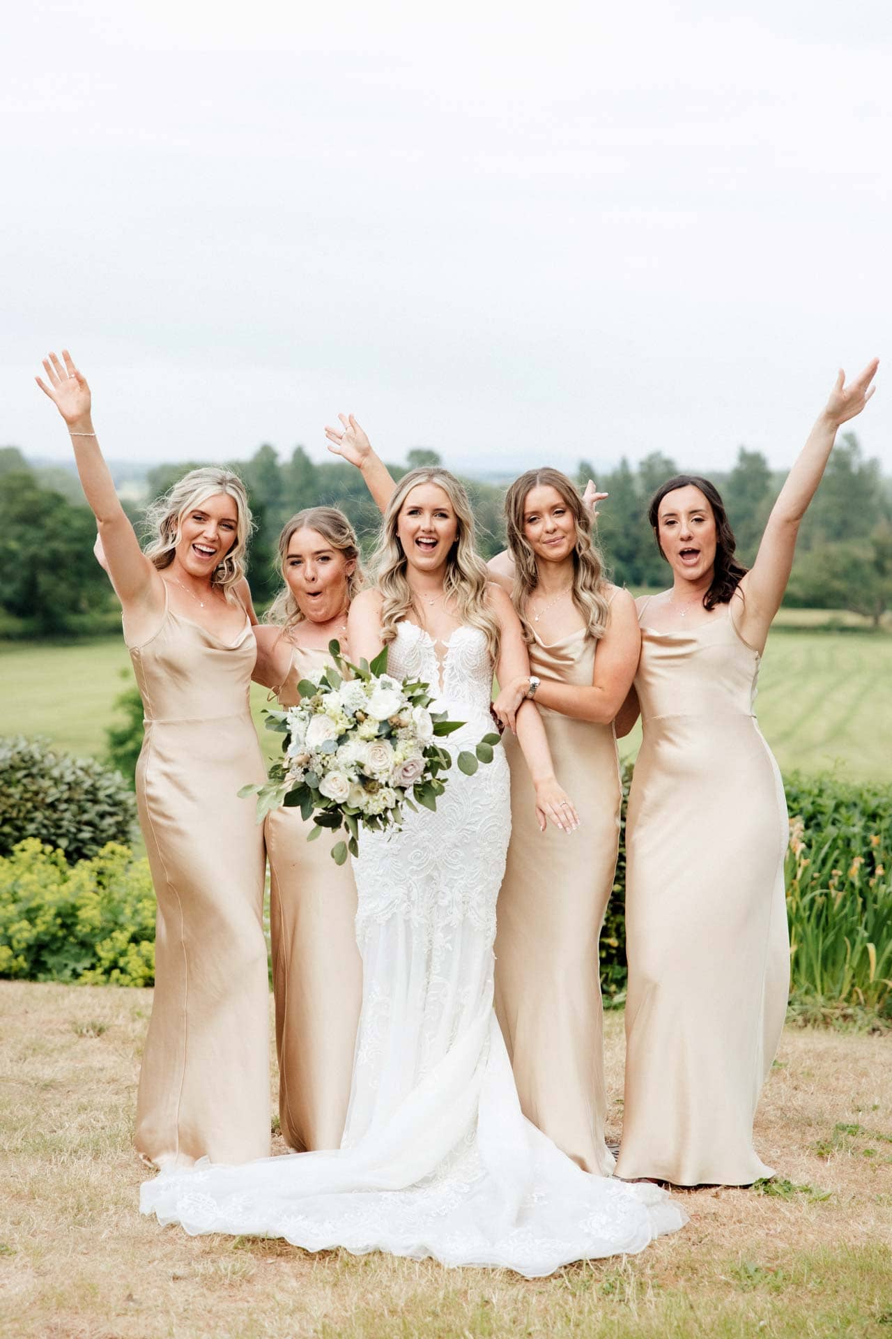 the grounds and gardens at stirk house wedding venue in lancashire