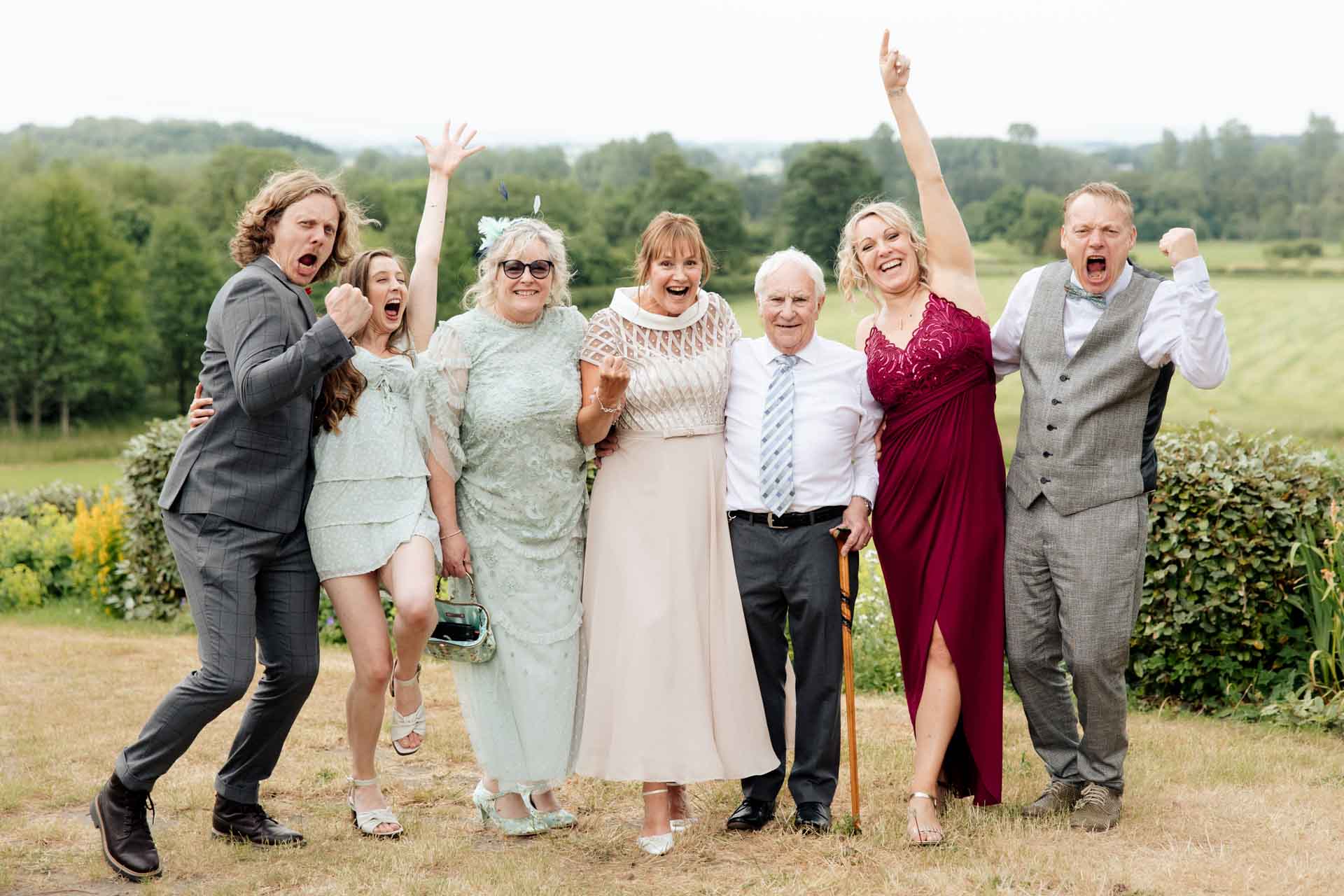 the grounds and gardens at stirk house wedding venue in lancashire