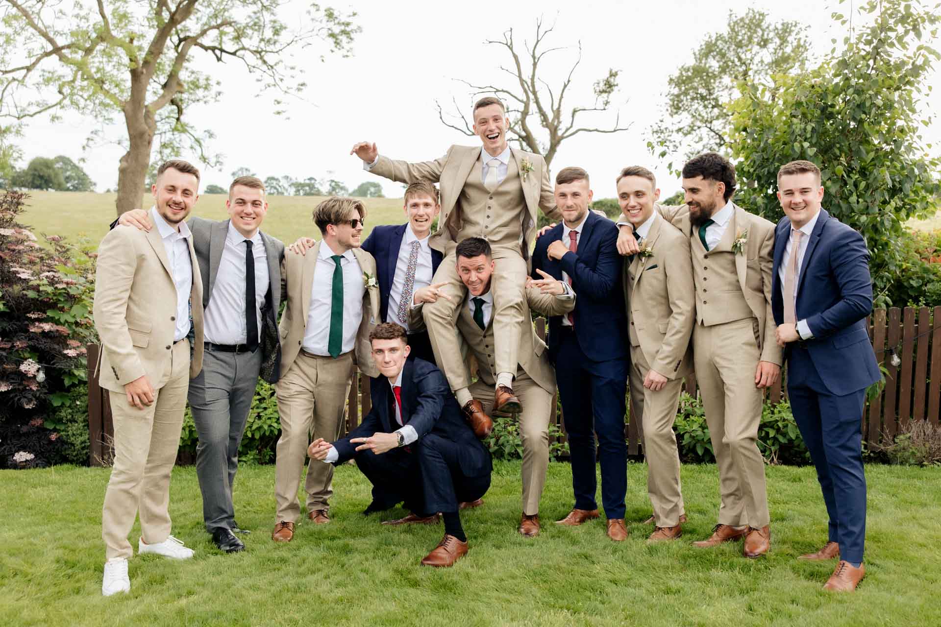 the grounds and gardens at stirk house wedding venue in lancashire