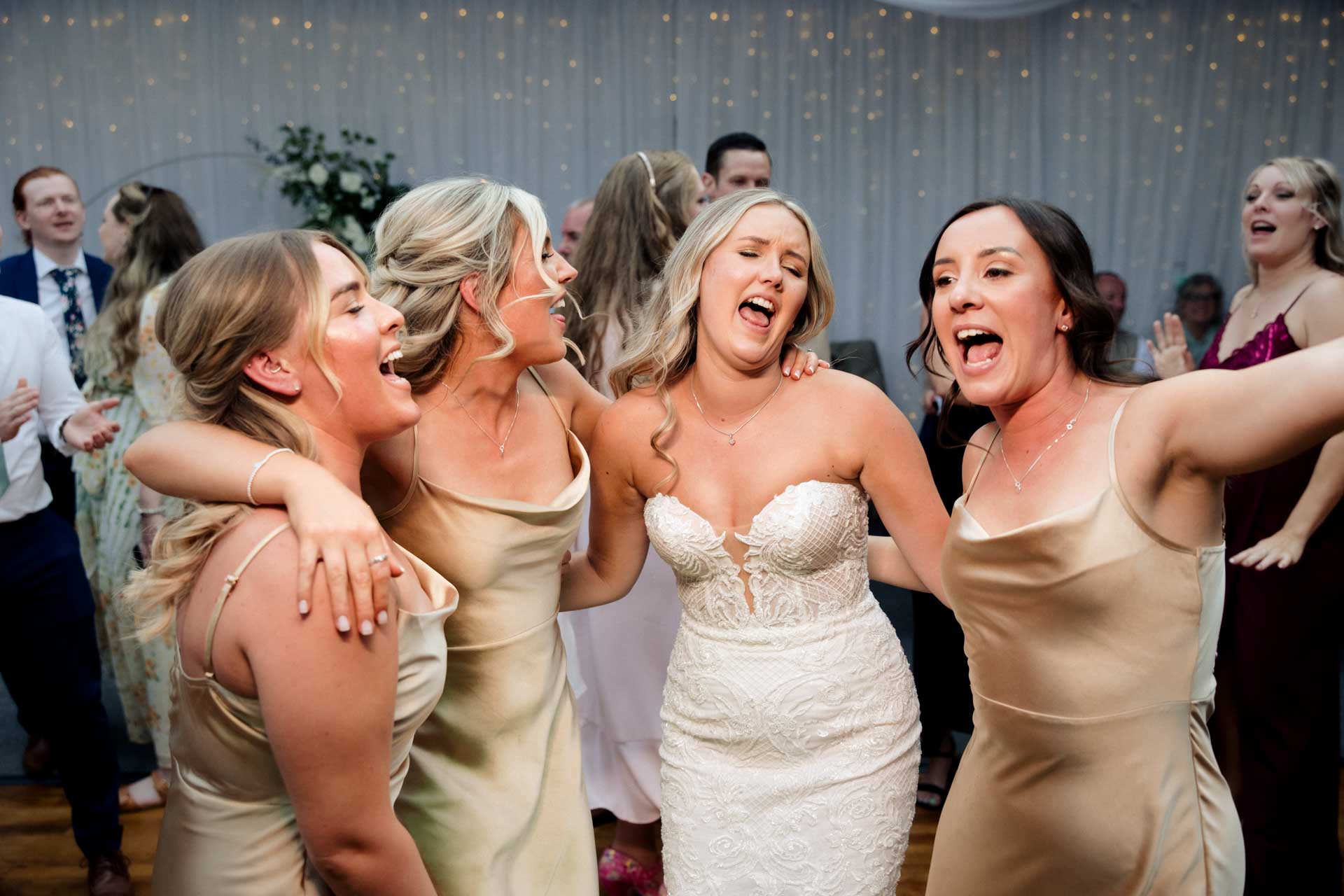 evening reception at stirk house for a wedding