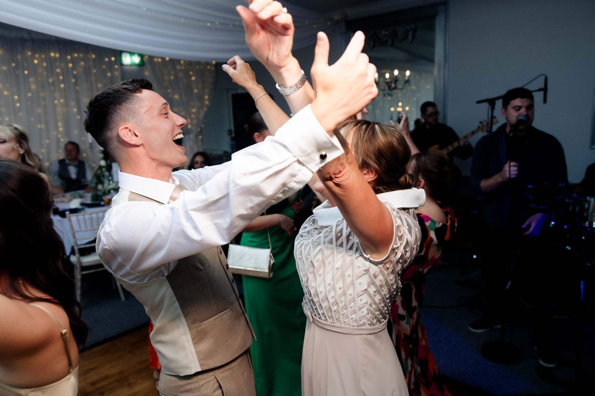 evening reception at stirk house for a wedding