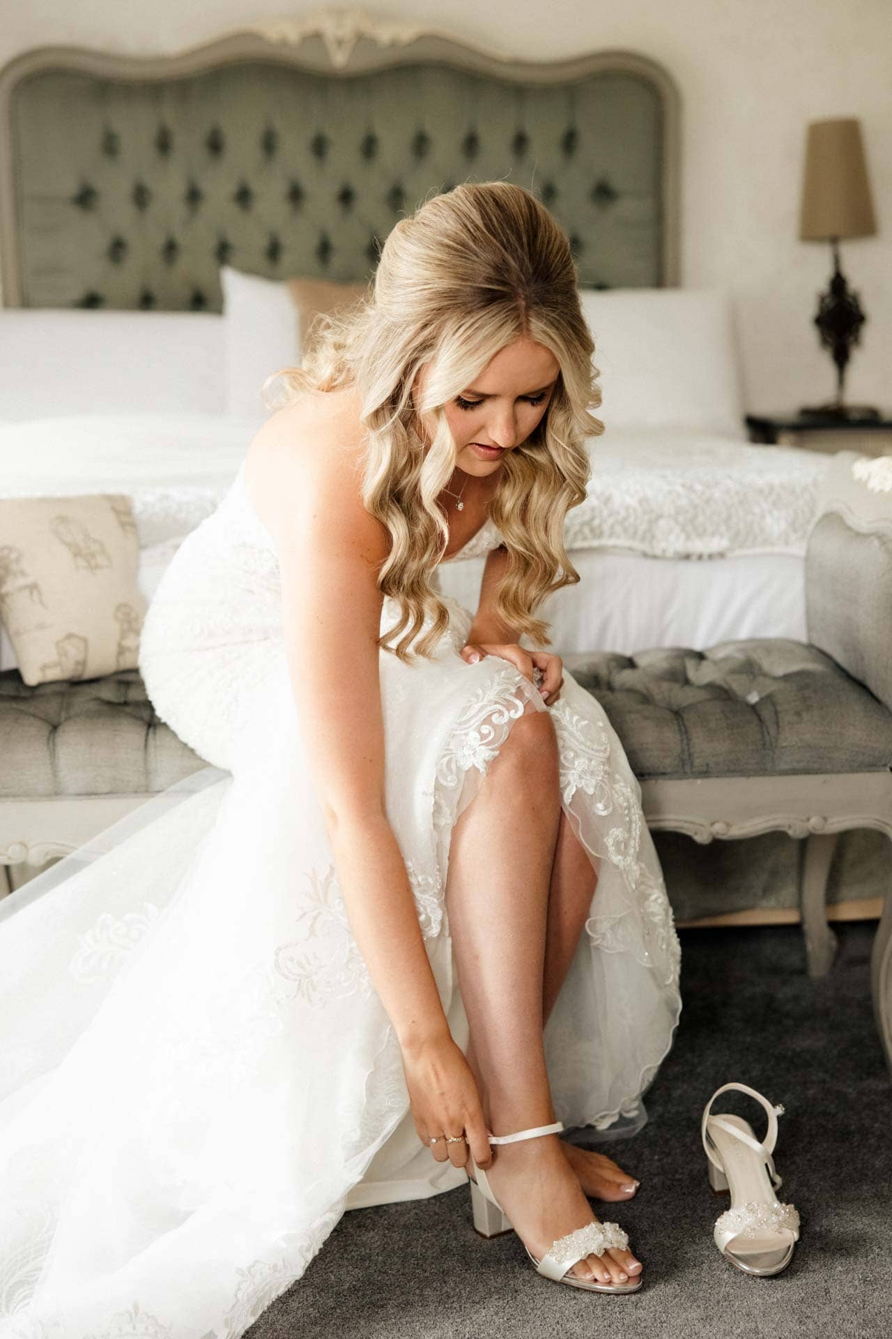 bridal prep for gemma's stirk house wedding in lancashire